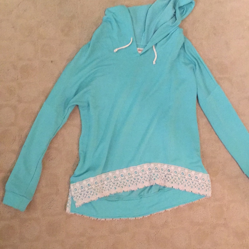 Lace detail sweater